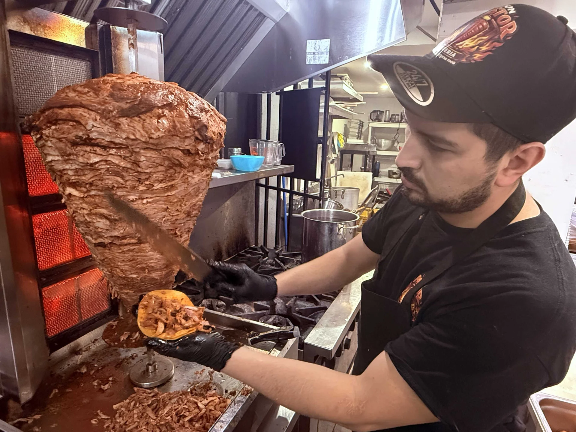 Authentic Al Pastor Tacos (Fire Trompo)